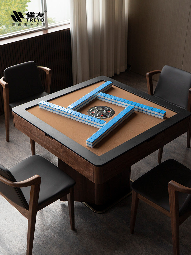 雀友 H880T 時來 黑胡桃木 家用實木 旋翼麻將機 (過山車) 附蓋板 Black Walnut Dining Table (Rollercoaster) with Cover