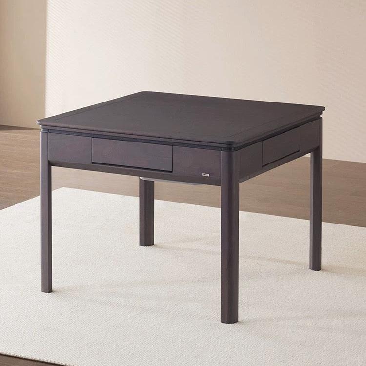 雀友 EH380S 中式低噪音實木麻將機 附蓋板 NEW Dark Grey Wood Color 4-Leg Dining Table with Cover