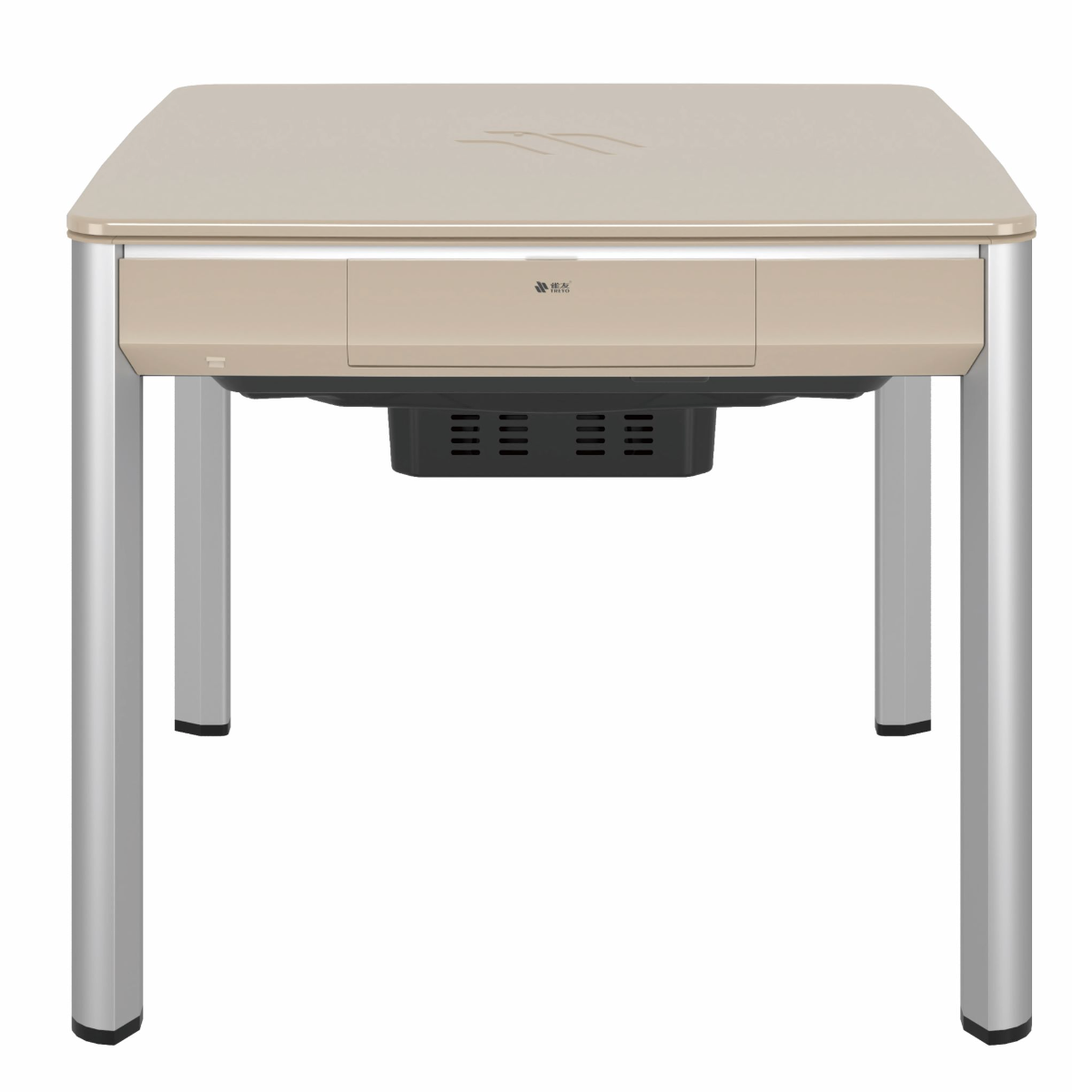 雀友 T160 44mm牌尺寸 香檳金 四腿旋翼麻將機 (過山車) 附蓋板 Tile Size 44mm Champagne Gold Color 4-Leg (Rollercoaster) with Cover