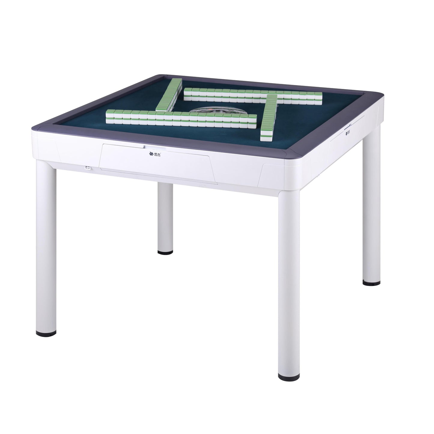 雀友 T580 40mm牌尺寸 雅韻珍珠白 四腿旋翼麻將機 (過山車) 附蓋板 Tile Size 40mm White Color 4-Leg (Rollercoaster) with Cover