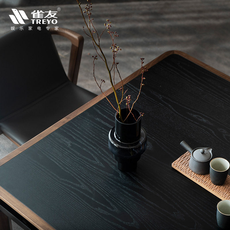 雀友 H860T 黑胡桃木 家用實木 旋翼麻將機 (過山車) 附蓋板 Black Walnut 4-Leg Dining Table (Rollercoaster) with Cover