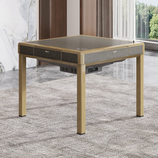 雀友 T200 鎏金格 四腿旋翼麻將機 (過山車) 附蓋板 Gold Color 4-Leg (Rollercoaster) with Cover