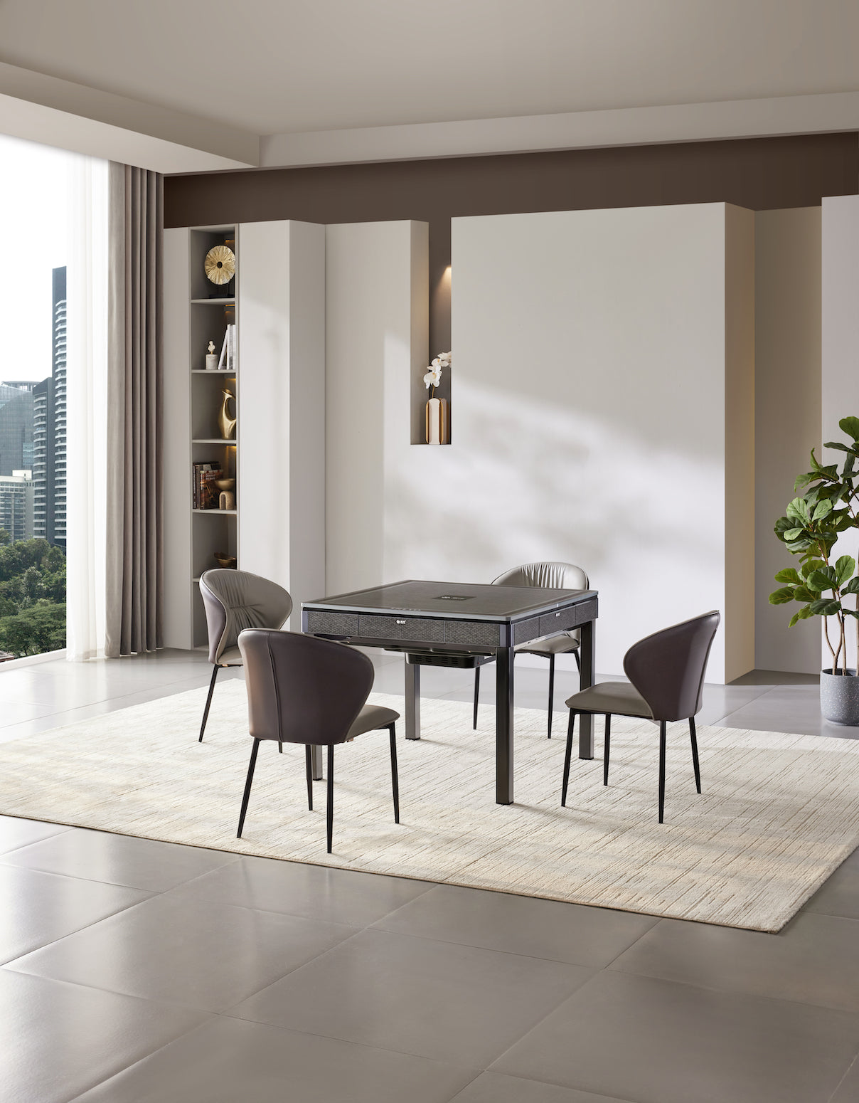 雀友 T160 光織格 四腿旋翼麻將機 (過山車) 附蓋板 Black Color 4-Leg (Rollercoaster) with Cover