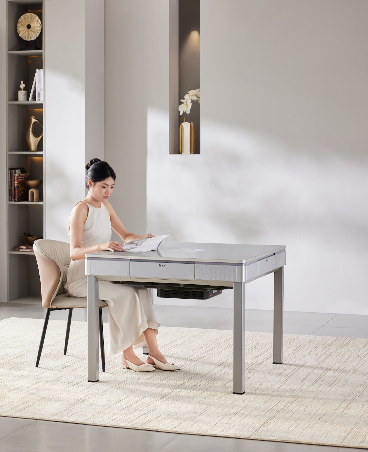 雀友 T160 霜月銀 四腿旋翼麻將機 (過山車) 附蓋板 Silver Color 4-Leg (Rollercoaster) with Cover