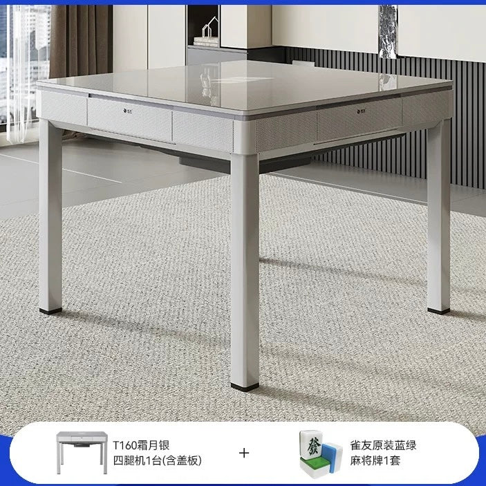 雀友 T160 霜月銀 四腿旋翼麻將機 (過山車) 附蓋板 Silver Color 4-Leg (Rollercoaster) with Cover