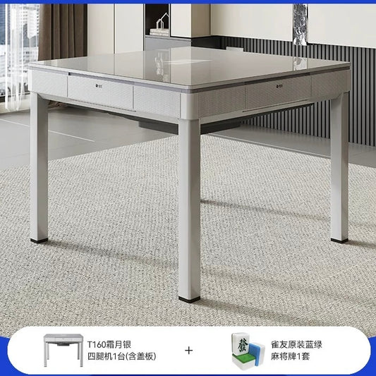 雀友 T160 霜月銀 四腿旋翼麻將機 (過山車) 附蓋板 Silver Color 4-Leg (Rollercoaster) with Cover