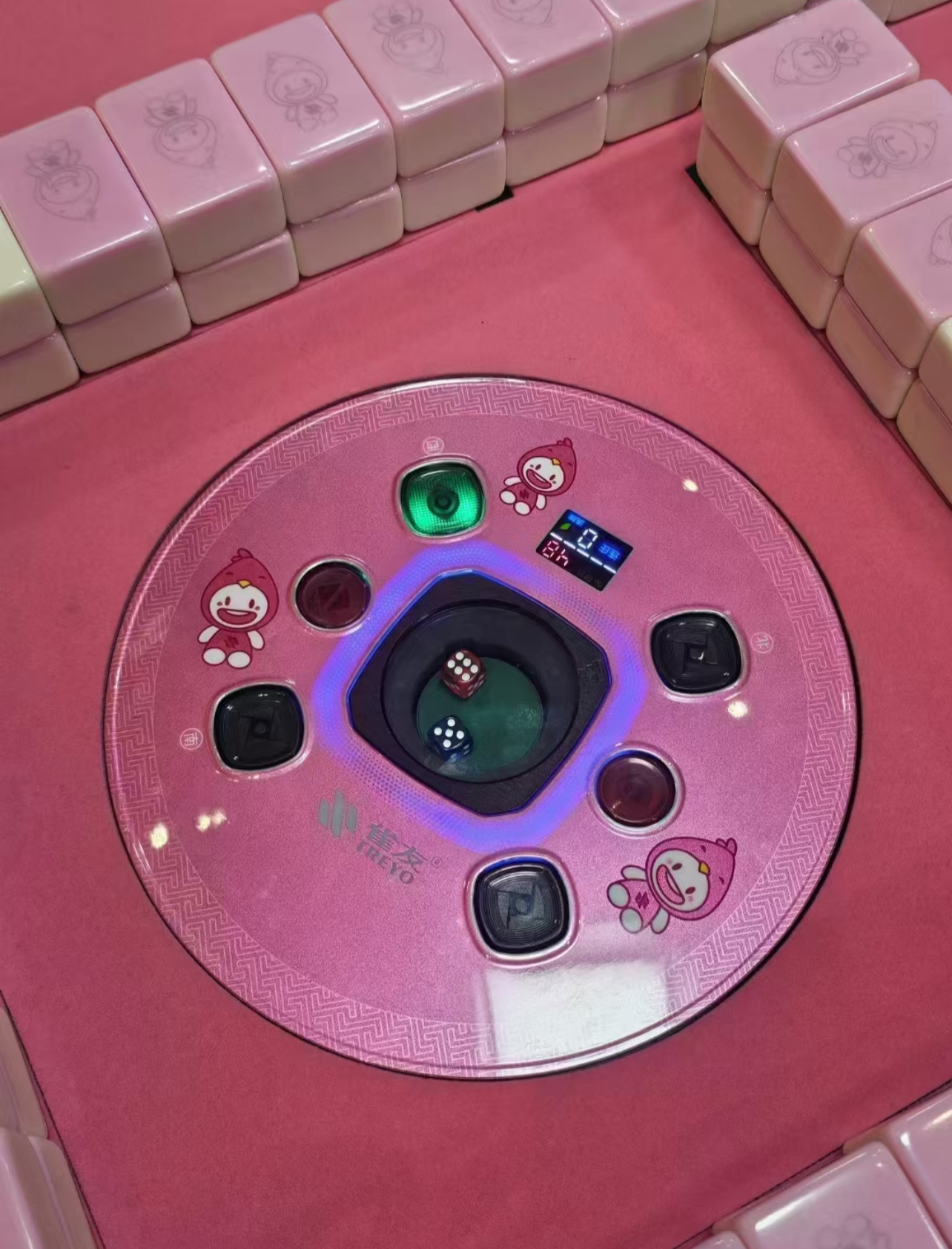 【預購 Pre-Order】雀友 最新品 小雀 粉紅色 四腿旋翼麻將機 (過山車) 附蓋板 NEW Pink Color 4-Leg (Rollercoaster) with Cover