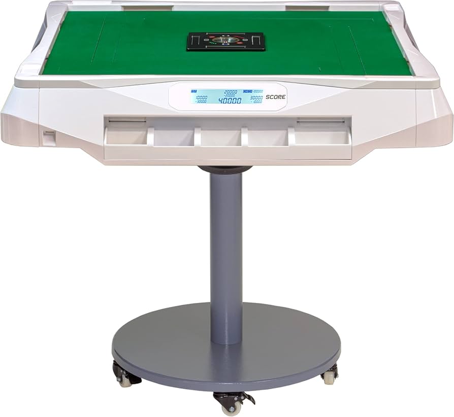 雀友 H100 白色 折疊智能數顯積分款 日式麻將桌 White Color Smart Digital Japanese Style Foldable