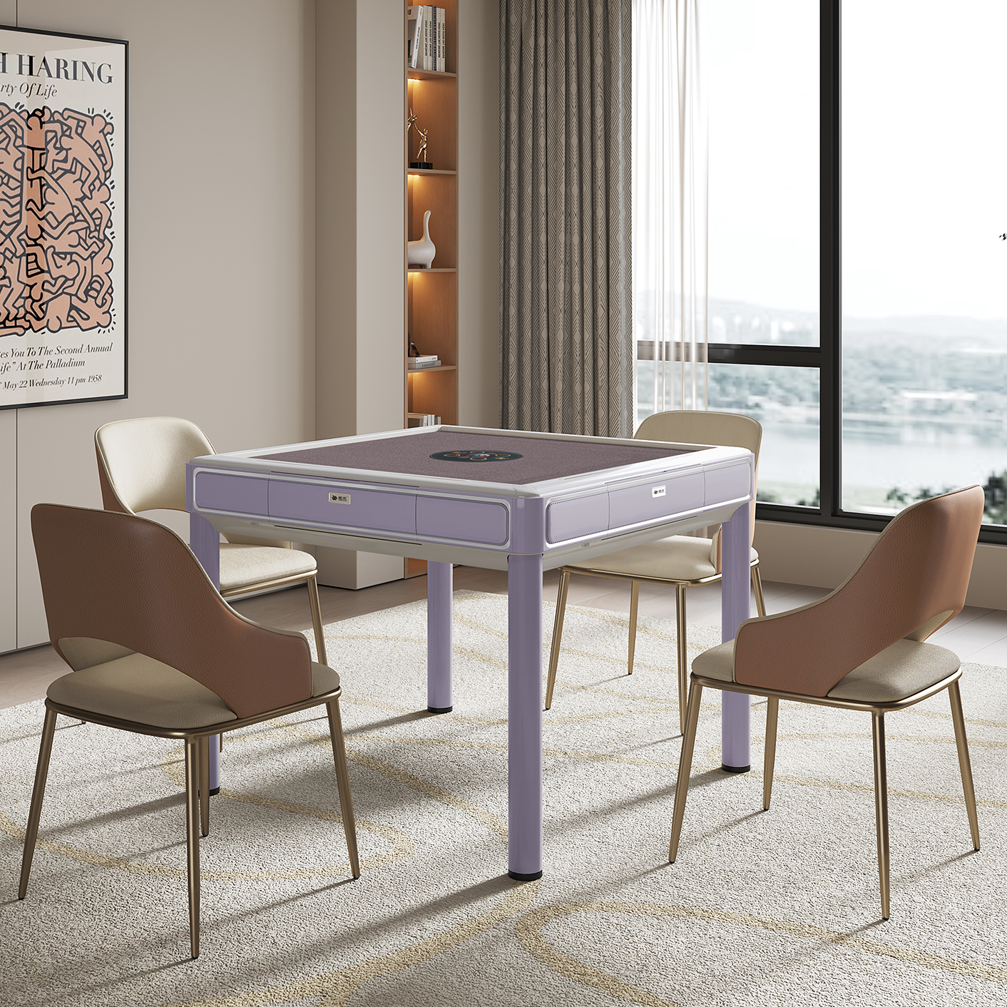 雀友 SV8 雲影灰 四腿麻將機 Shadow Grey Color 4-Leg with Cover