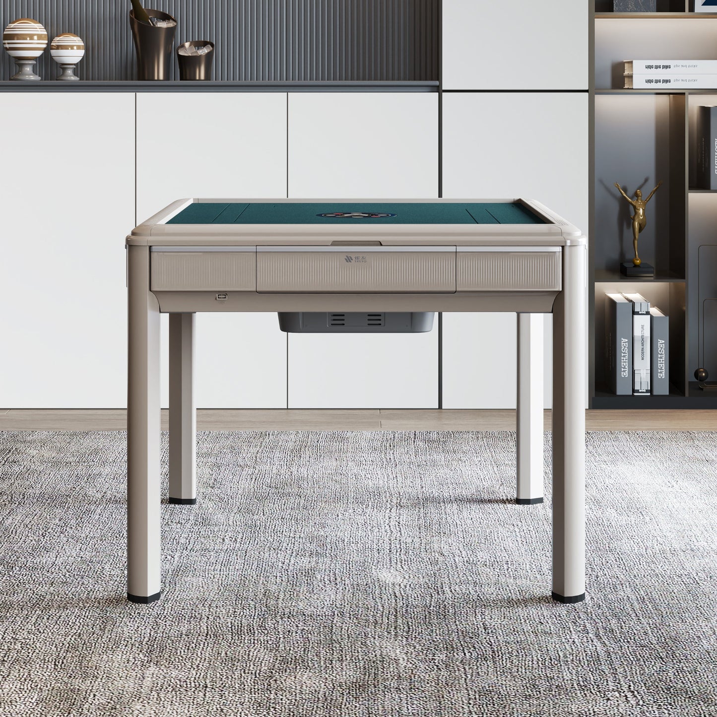 雀友 S90 淺香檳 四腿麻將機 附蓋板 Light Champagne Color 4-Leg with Cover